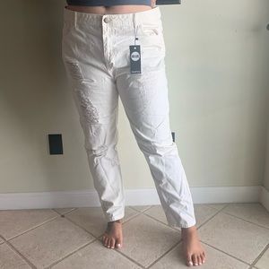 White Ripped Mom Jeans (16) PLUS